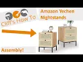 Assembly Amazon Yechen Nightstands Rattan Nightstand with Drawers