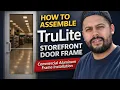 Trulite 500 Series Wide Stile Commercial Glass Entry Door Pair 72" x 84" - White Painted Aluminum - 1/4" Tempered Glass (Ships Separately - Field Glazed) - ADA Entrance Door with Frame & Grade 1 Hardware (3-4 Week Production Time) - Video 2 of 1