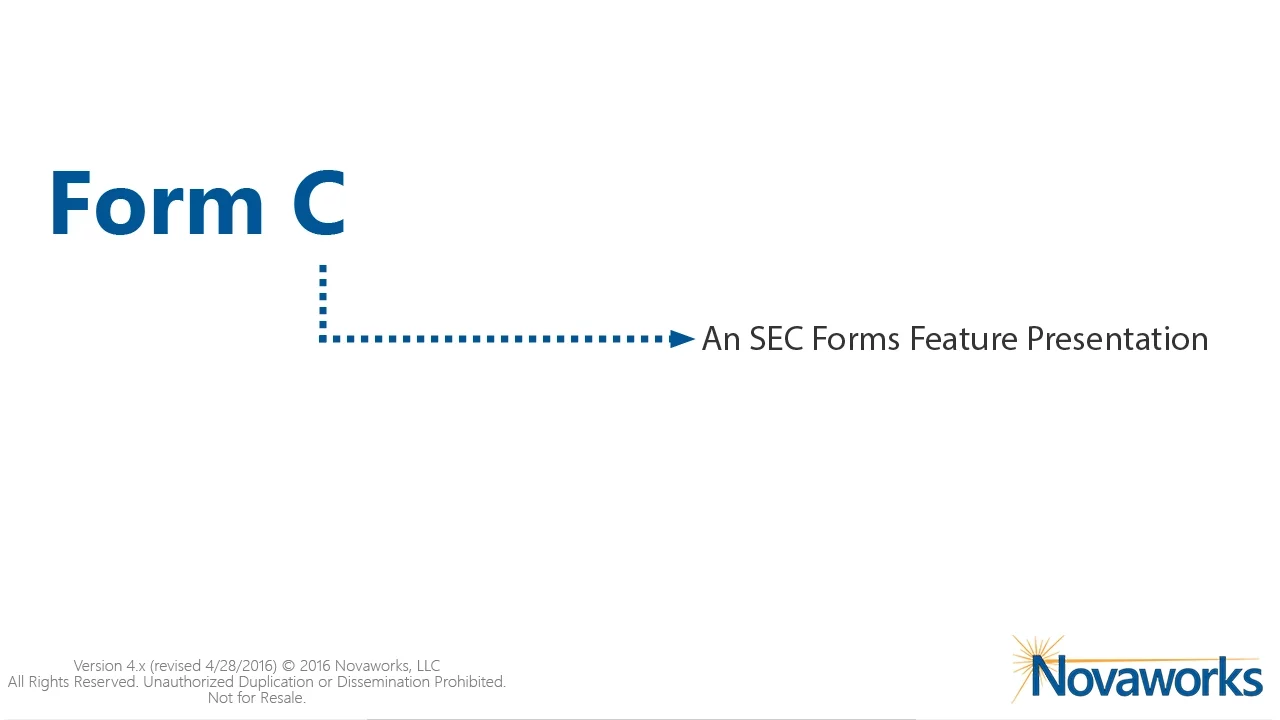An Introduction to Form C