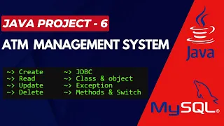 ATM Management System Bank Java and SQL Java Project - 6