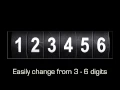 Odometer number counter