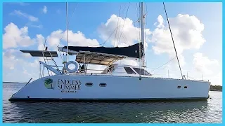 91. ELECTRIC Forty-Seven Foot Catamaran [Project Yacht Full Tour] Learning the Lines