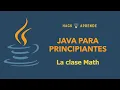 Java para principiantes - La clase Math