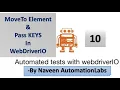MoveToElement KEYS - UserActions in WebDriverIO