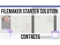 How does FileMaker s Contact Starter Solution work FileMaker 14 Training