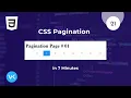 Learn CSS Pagination in 7 Minutes CSS3 Tutorial