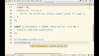 Typescript Guide - Lesson 40 Code Reuse with Interfaces