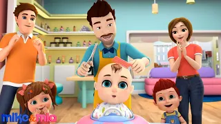 Let’s Get a Haircut! | Baby's First Haircut | Haircut Nursery Rhyme - Mike & Mia