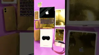 DIY 10 000 Golden Apple Products Pink Vision Pro Unboxing 