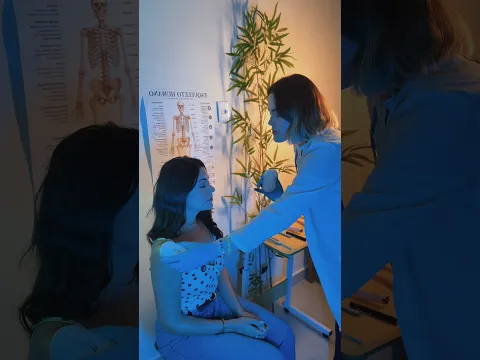 ASMR APLICADO: Exame Dos Nervos Cranianos Com A Gabiwee #asmr #shorts #asmrsounds
