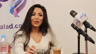 دوللي شاهين تغني لو ع الفراق في ندوة صدى البلد 