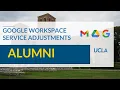 Google Workspace Service Adjustments - Alumni
