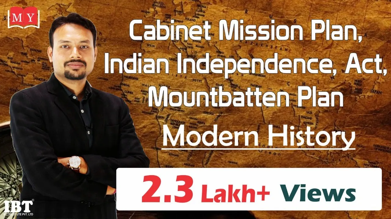 Cabinet Mission Plan,  Indian Independence Act, Mountbatten Plan || By Dr Deepak  Yadav