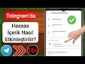 Telegram - iPhone da Hassas Icerik Nasil Etkinlestirilir Telegram da Hassas Icerigi Etkinlestirin