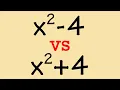 Factoring x 2-4 vs factoring x 2 4