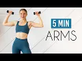 5 MIN TONED ARMS WORKOUT Sculpt Define