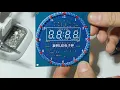 Rotating LED Electronic Clock Kit DS1302 STC15W408AS Soldering