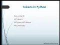 Tokens in Python