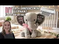 Cricut Tutorial for Beginners How to Make a Birth Announcement Elephant
