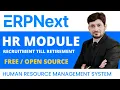 Free HR and Payroll Management Software - ERPNext HR Module