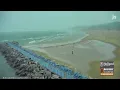 Waves created a tsunami like effect on Lake Michigan near Holland Michigan