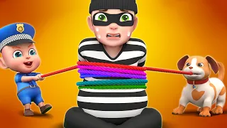 🚨 Beware of Strangers! | Police Catch the Thief | Police Song | Rosoo Nursery Rhymes