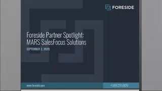 FORESIDE PARTNER SPOTLIGHT MARS SALESFOCUS SOLUTIONS