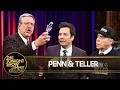 Download Lagu Penn \u0026 Teller Perform a 50th Anniversary Magic Trick with Jimmy's Credit Card (Extended)
