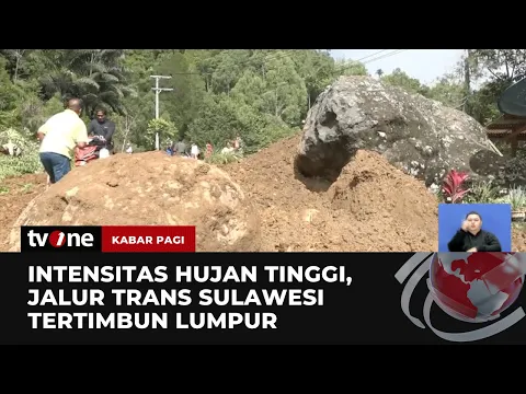 Longsor di Trans Sulawesi, Lumpur Setebal 3 Meter Tutup Jalan