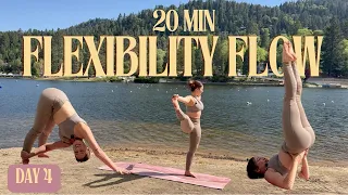 day 4 balancing flexibility flow by the water 30 day yoga in nature challenge 