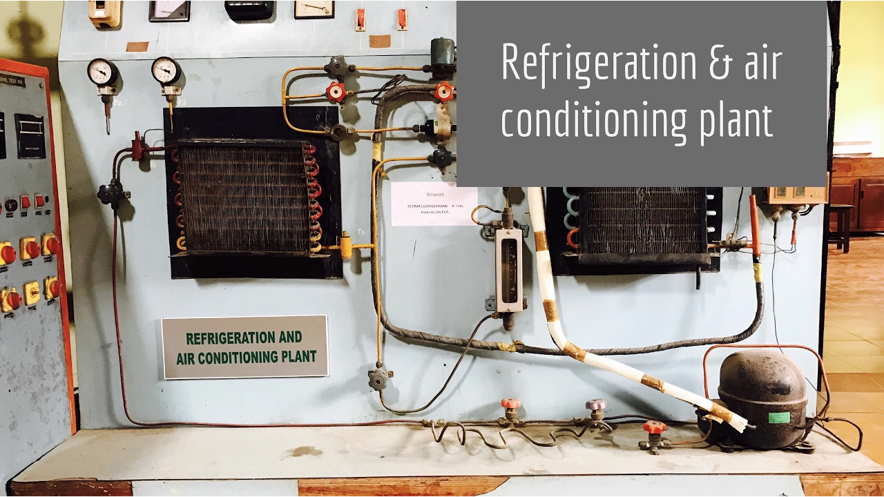 Refrigeration & air conditioning plant Lab experiment(quickly!)🔥