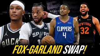 Darius Garland SWAP kay De'Aaron Fox para sa SLASH Brother ng Spurs | PRESSURE Ang Knicks Kay TOWNS!