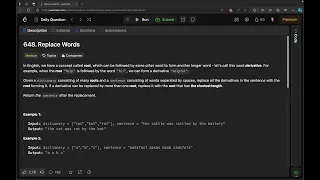 LeetCode solution - 648 Replace Words