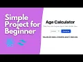 Build Age Calculator App in React Project for beginner