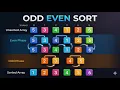 Odd Even Sort Algorithm Explained Visually Sorting Algorithms