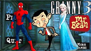 granny 3 is mr bean elsa and spider man