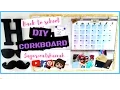 Back to school DIY CORK BOARD calendar organizer SCH DIY