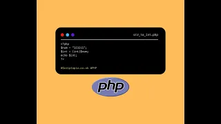 PHP Strings - Convert string to integer