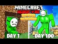 Download Lagu I Survived 100 DAYS as a SPEEDRUNNER in HARDCORE Minecraft!