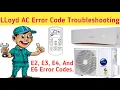 LLoyd AC Error Code List LLoyd AC Error Code E2 E3 E4 And E6