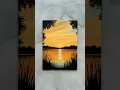 easy sunset painting tutorial for beginners