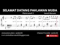 Download Lagu selamat datang pahlawan muda not balok piano level 3 - lagu wajib nasional