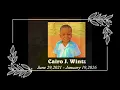 Death Announcement - Cairo J Wintz