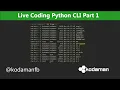 Live Programming Python CLI Utility Part 1