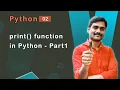 print function in Python Part1 - Python Tutorial 02