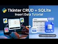 Python GUI Tutorial 03 Inserting Data from Entry Fields to SQLite CS619 VU Project