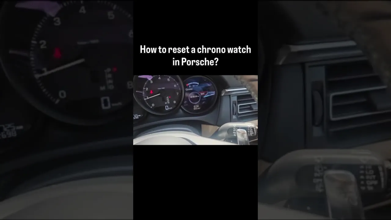 How to Reset a Porsche Chronograph Watch