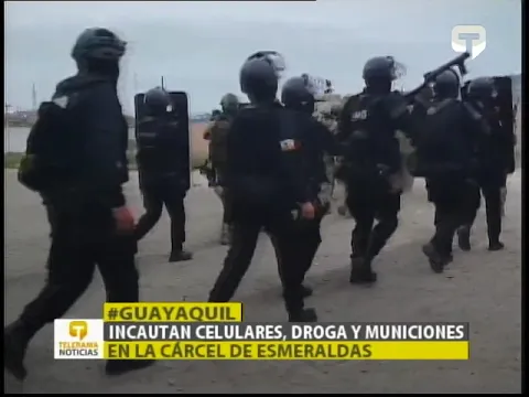 Incautan celulares, droga y municiones en la cárcel de Esmeraldas