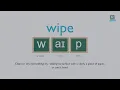 How to pronounce wipe