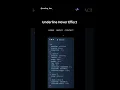 Simple Way To Add Underline Hover Effect Using Pure CSS